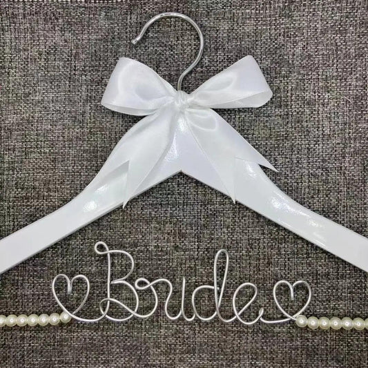bride wire hanger - basil boutique