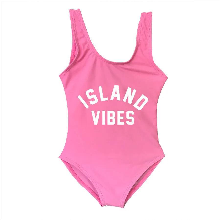 island vibes matching one-piece swimsuits - basil boutique