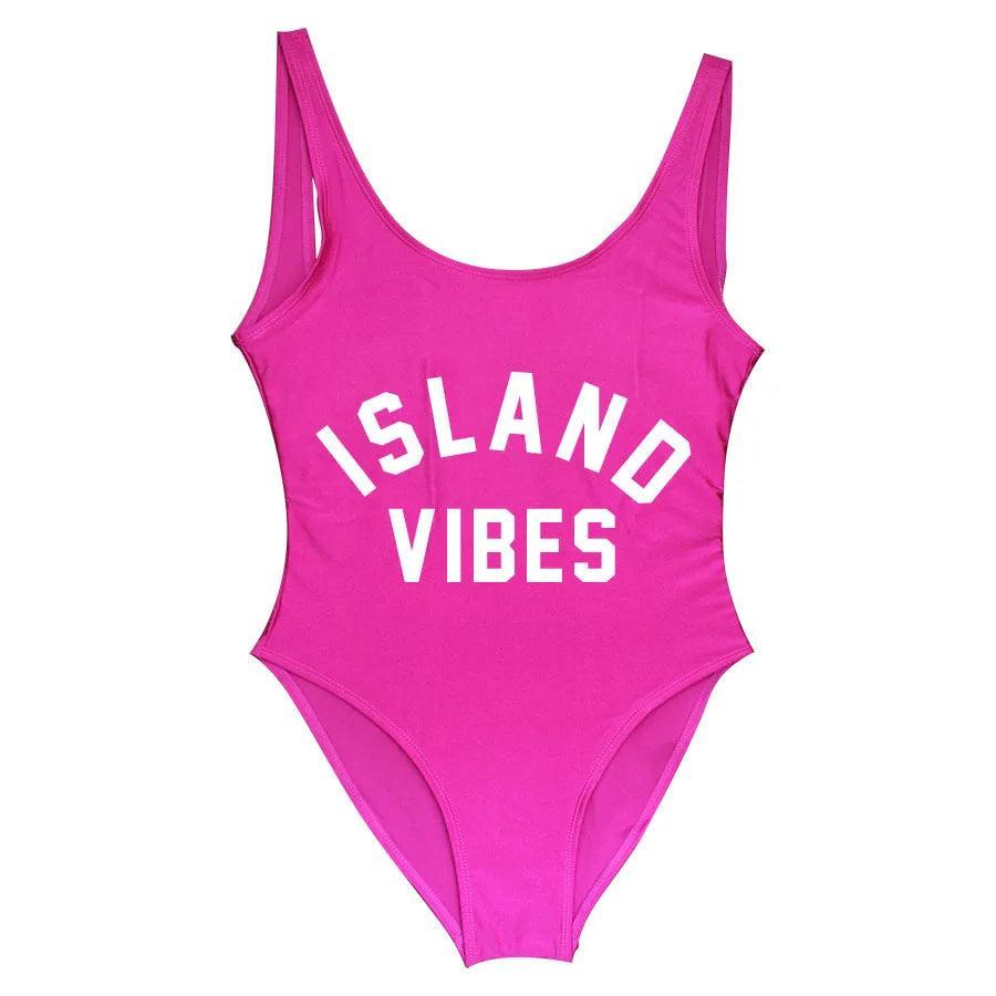 island vibes matching one-piece swimsuits - basil boutique