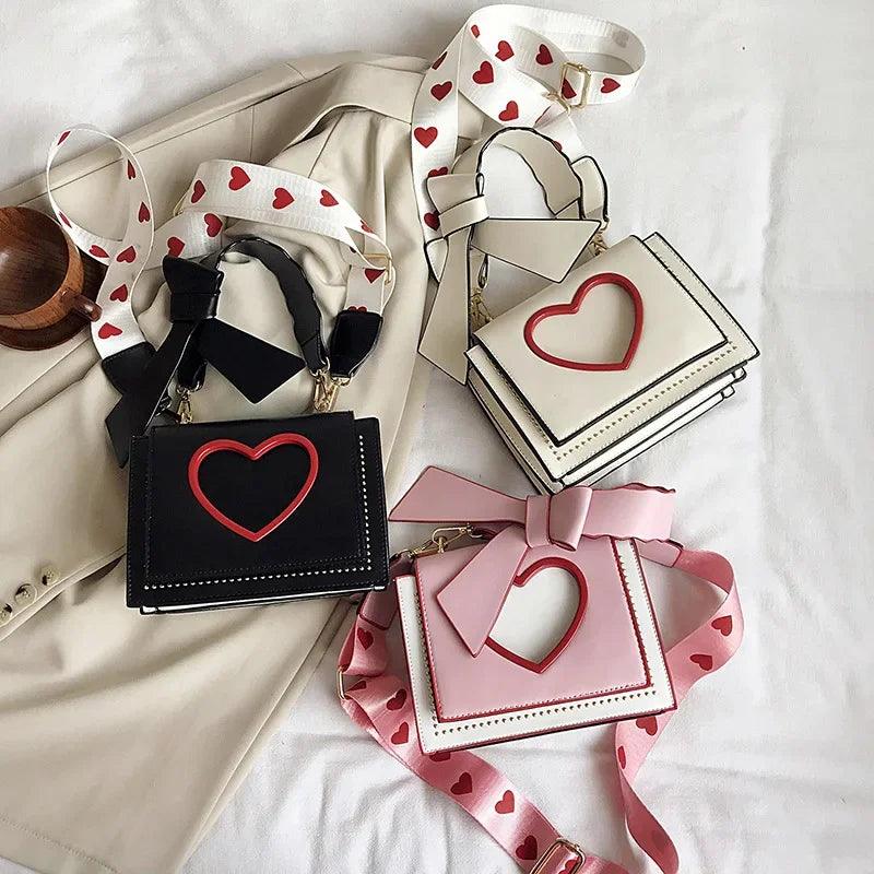 sweet heart crossbody bag