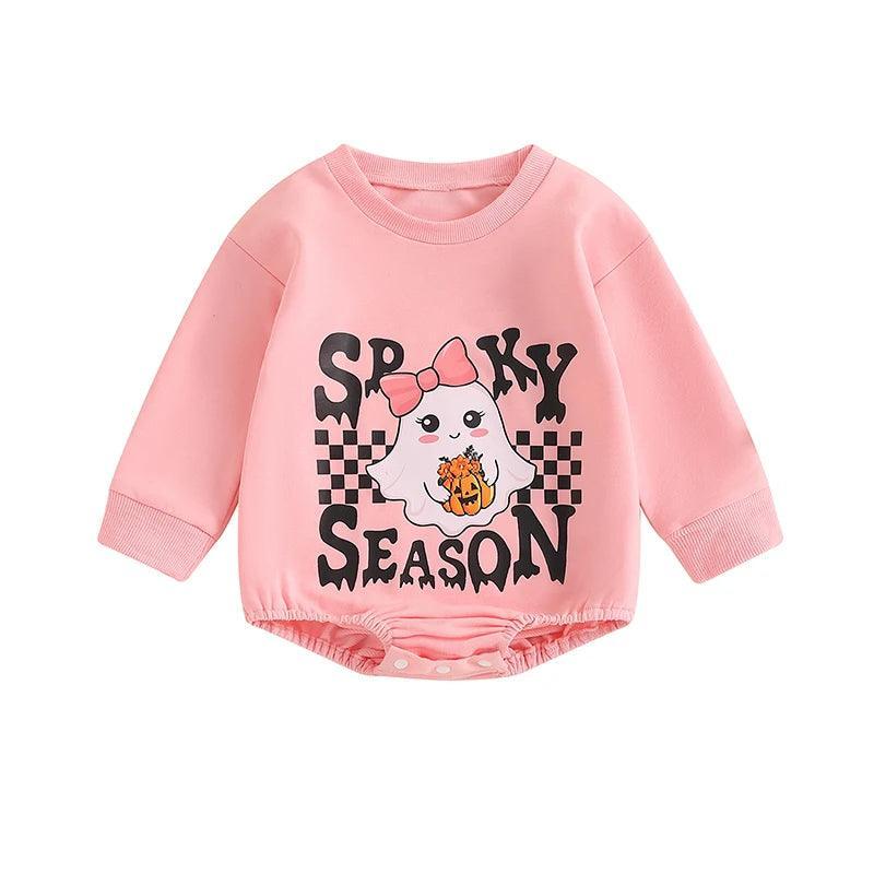 spooky season ghost onesie - basil boutique