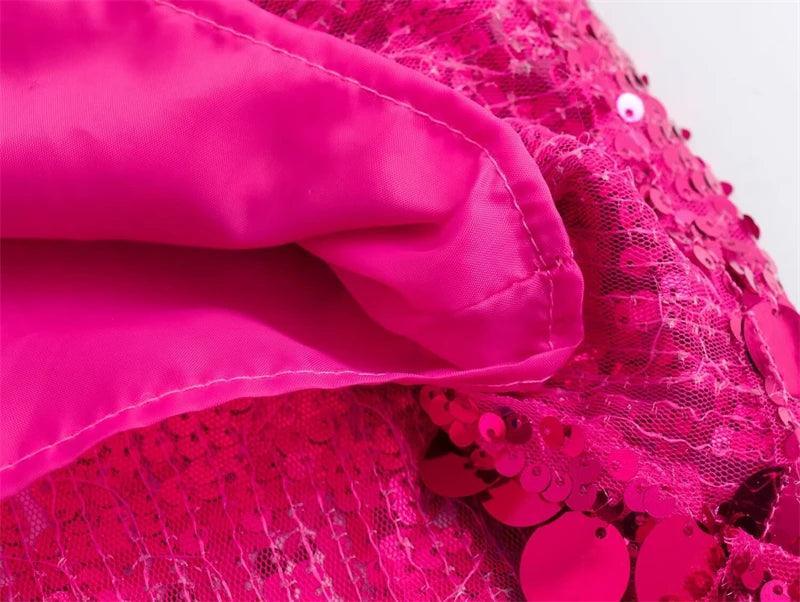 mixed sequin mini skirt - basil boutique