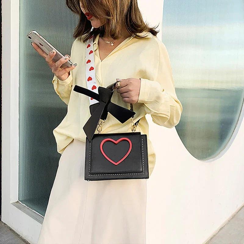 sweet heart crossbody bag