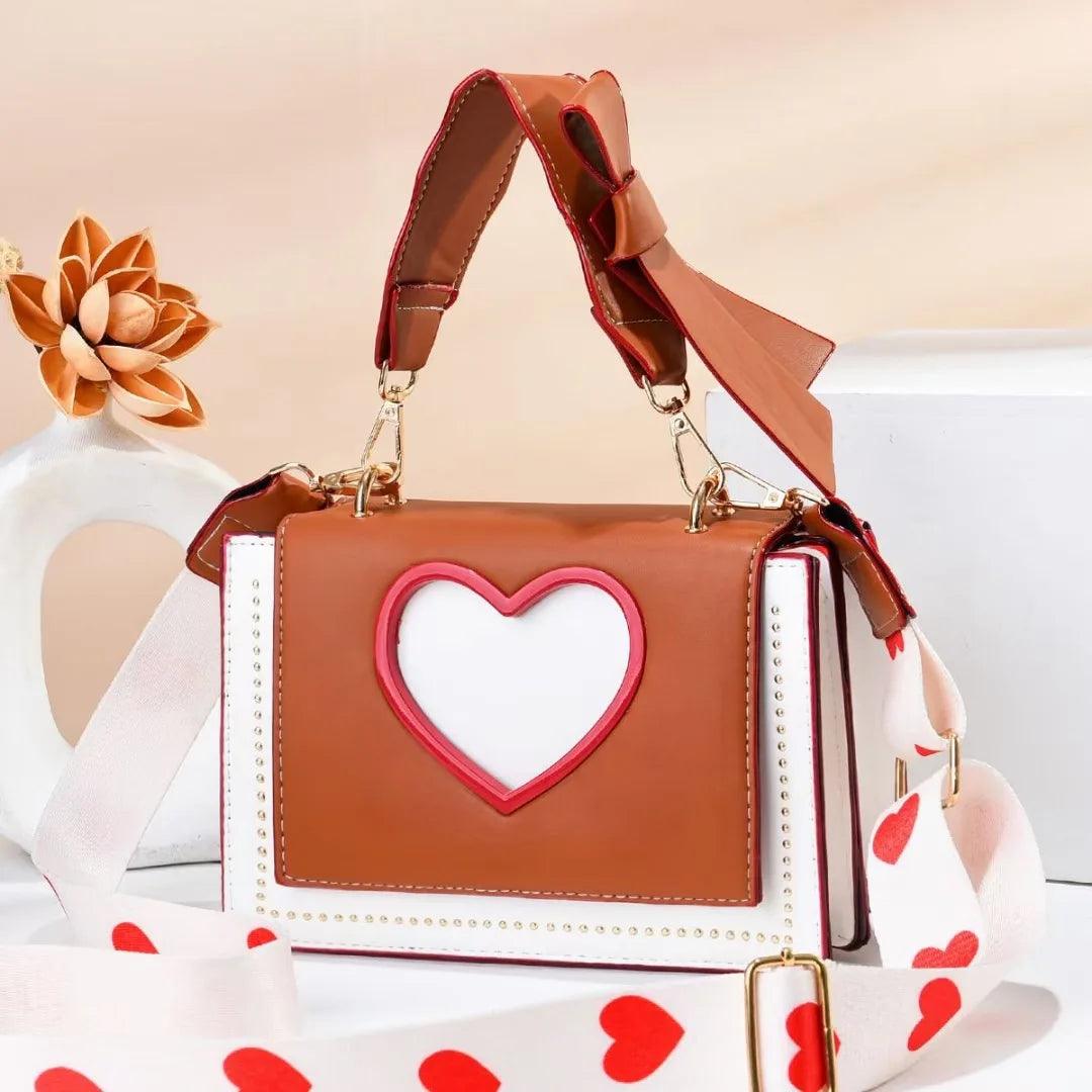 sweet heart crossbody bag
