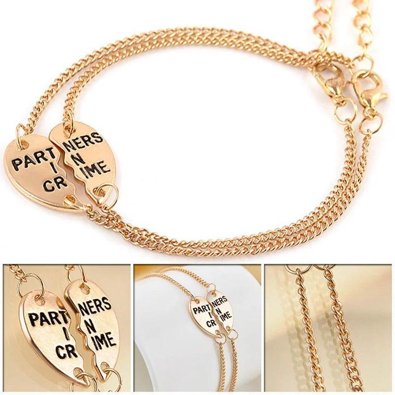partners in crime split bracelet set - basil boutique
