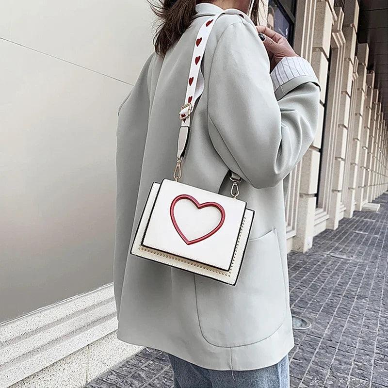 sweet heart crossbody bag