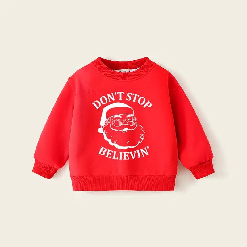 christmas carol kids crew sweatshirt - basil boutique