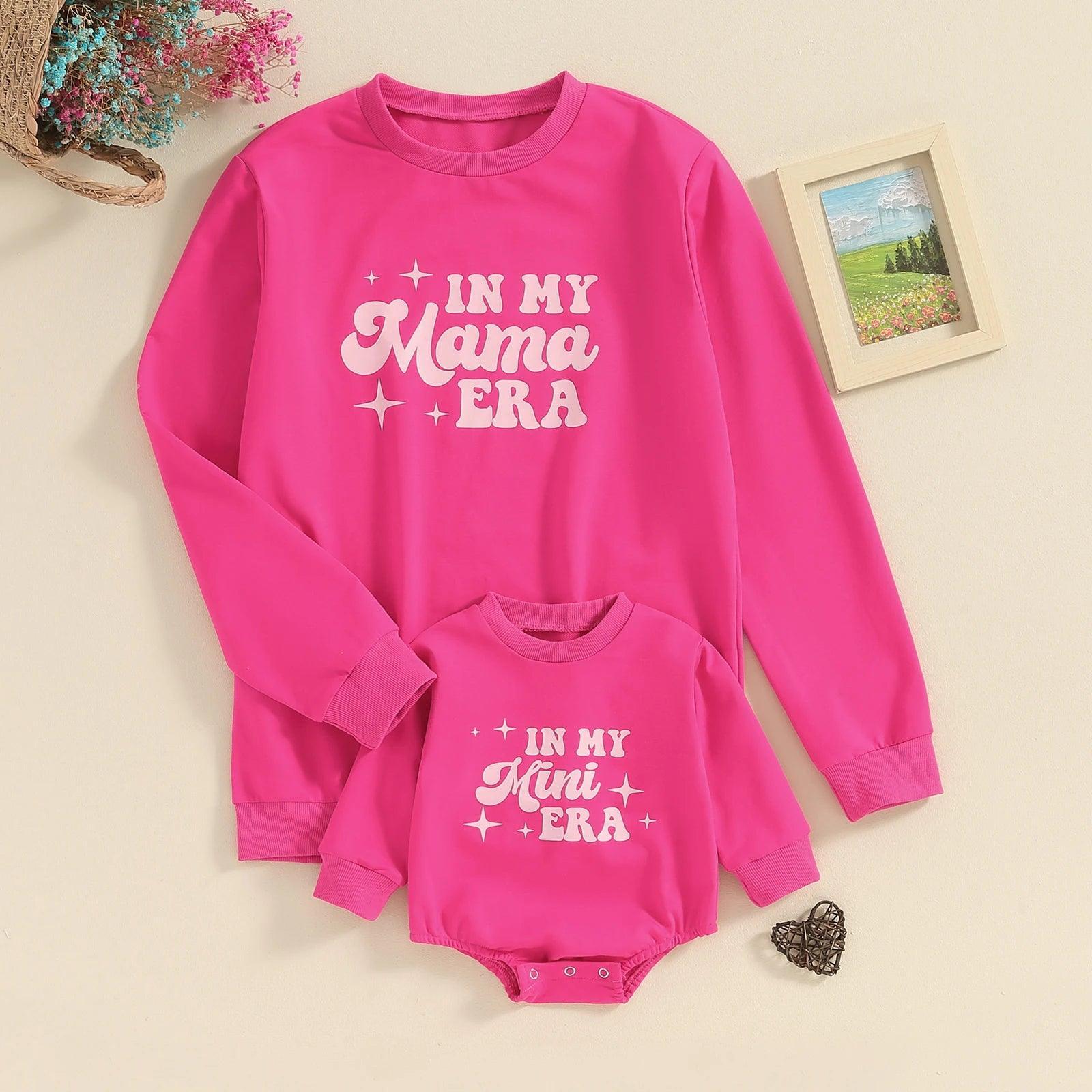 in my mama + mini era matching crew sweatshirts - basil boutique
