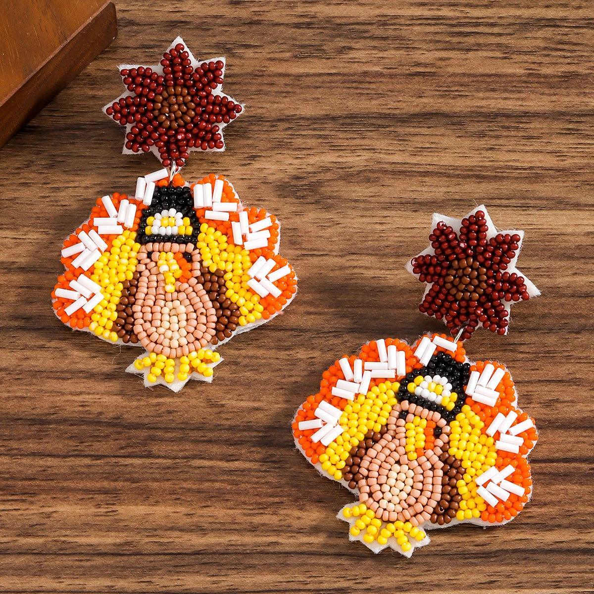 turkey beaded earrings - basil boutique