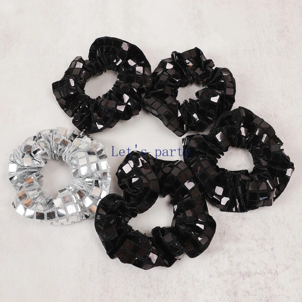 disco ball scrunchies - basil boutique