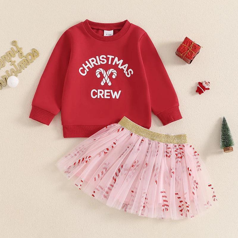 christmas crew kids outfit - basil boutique