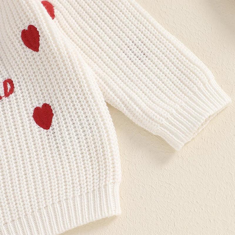 love is all you need kids knit crew sweater