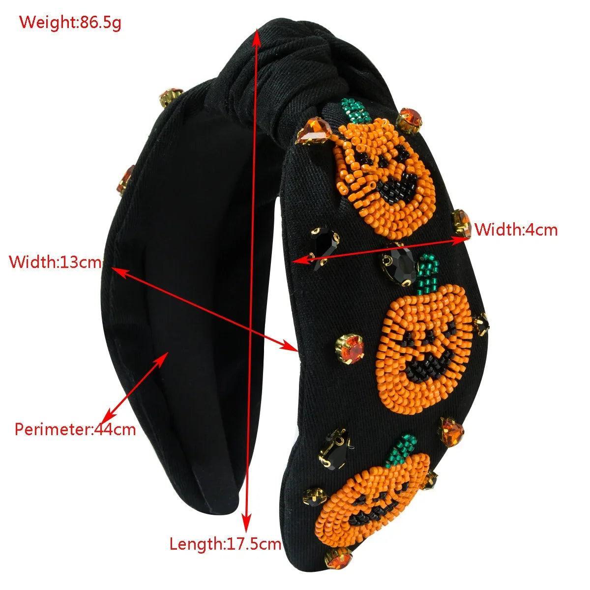 halloween spirit beaded headbands - basil boutique
