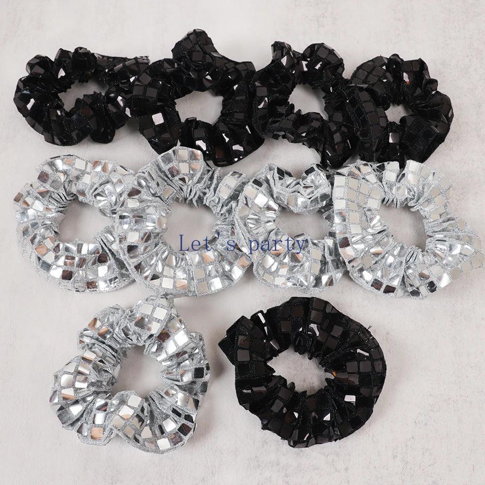 disco ball scrunchies - basil boutique