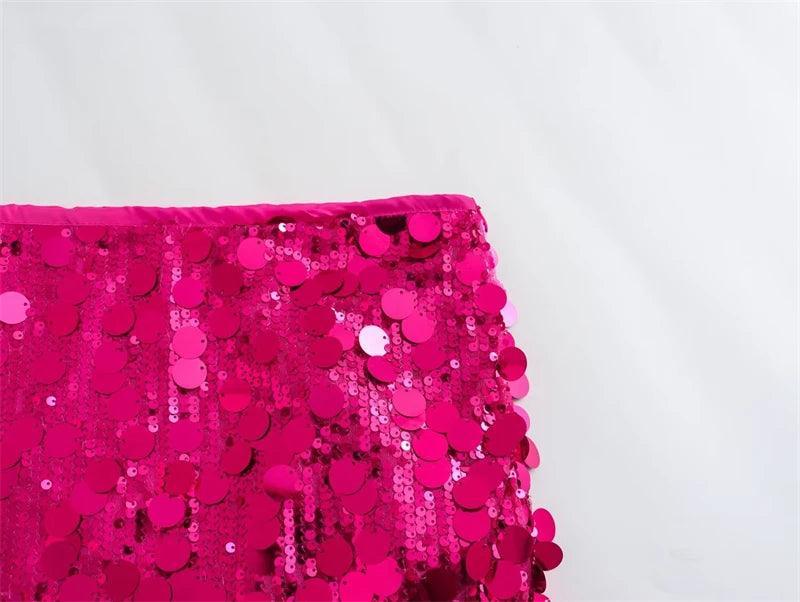 mixed sequin mini skirt - basil boutique