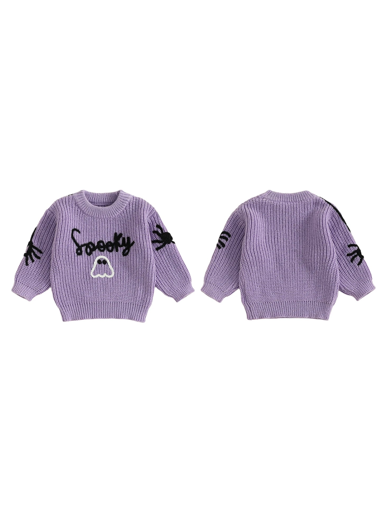halloween knit kids crew sweaters