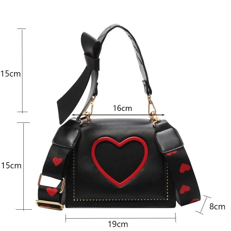 sweet heart crossbody bag