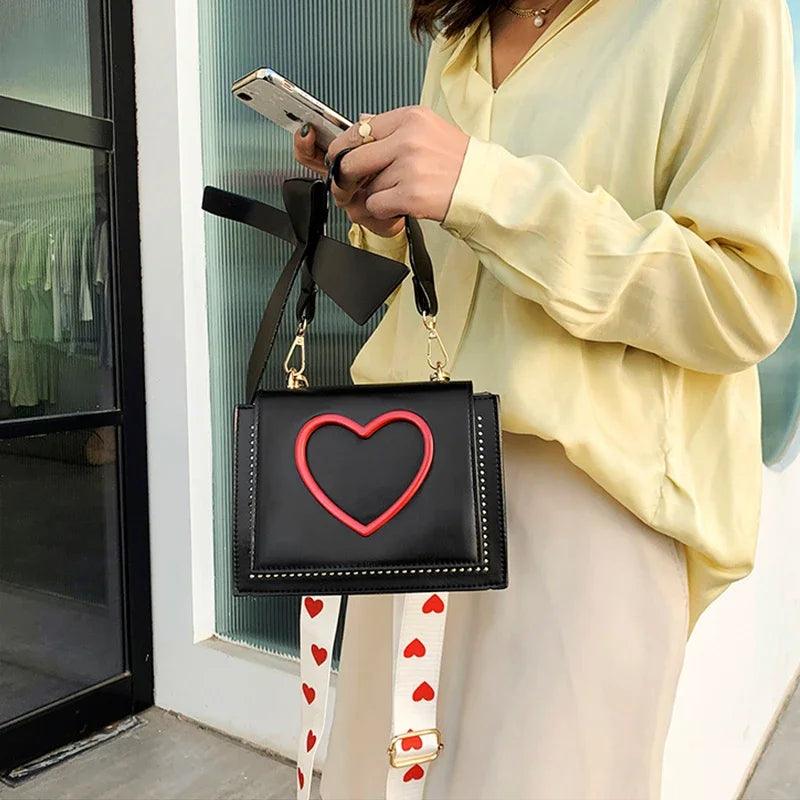 sweet heart crossbody bag