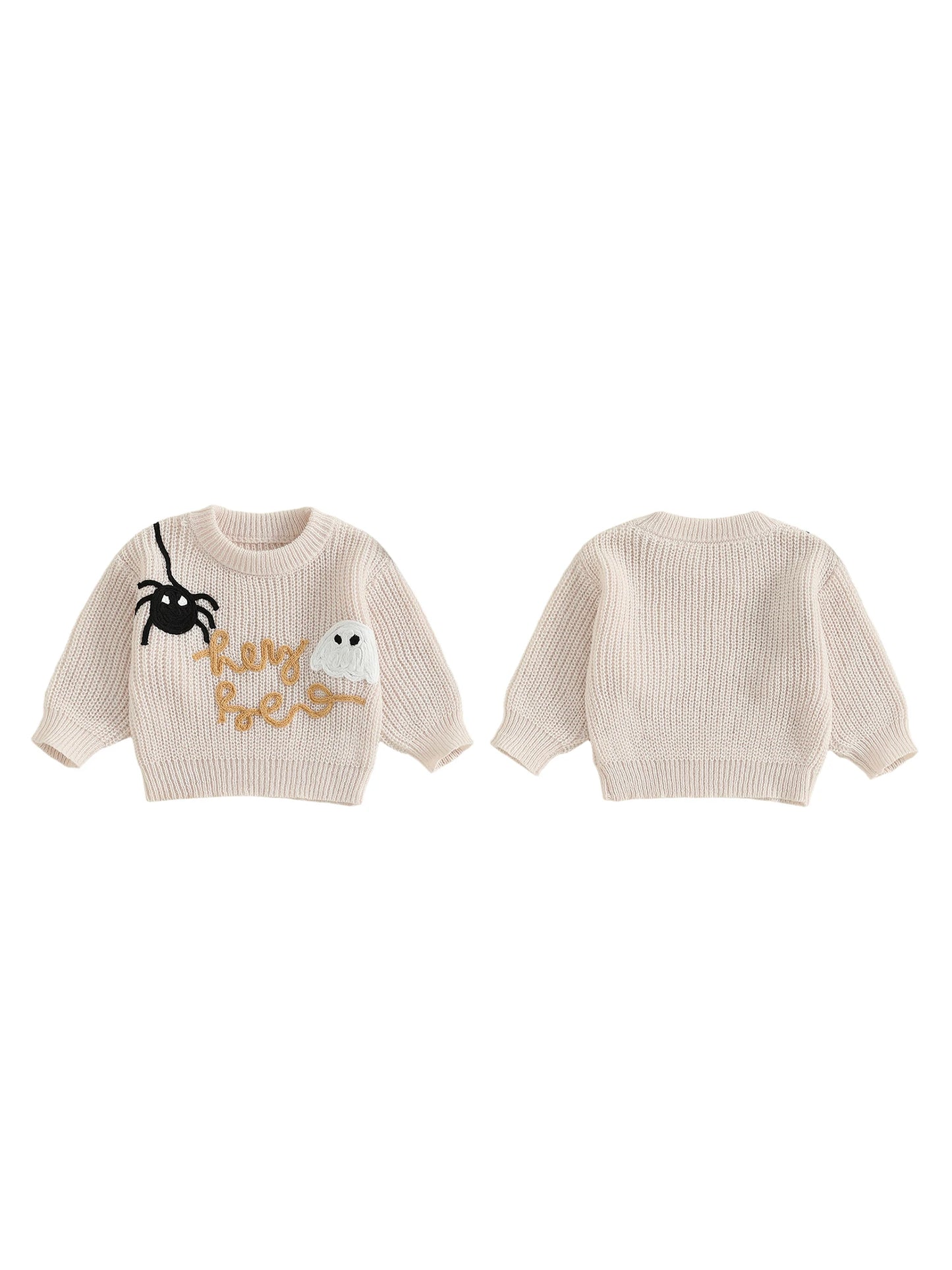 halloween knit kids crew sweaters