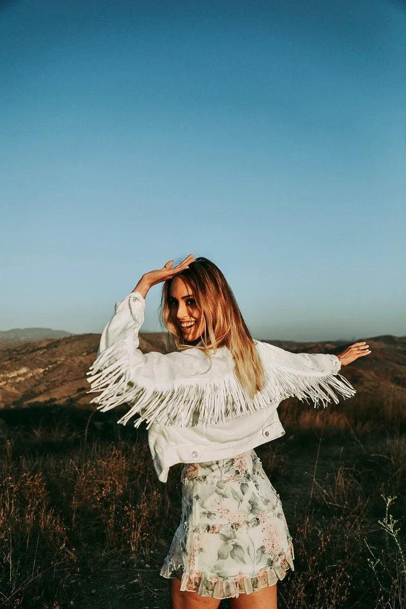 bride + wifey star denim jacket - basil boutique