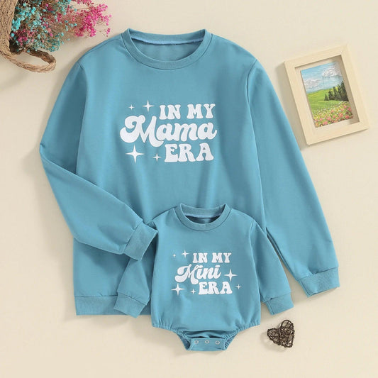 in my mama + mini era matching crew sweatshirts - basil boutique