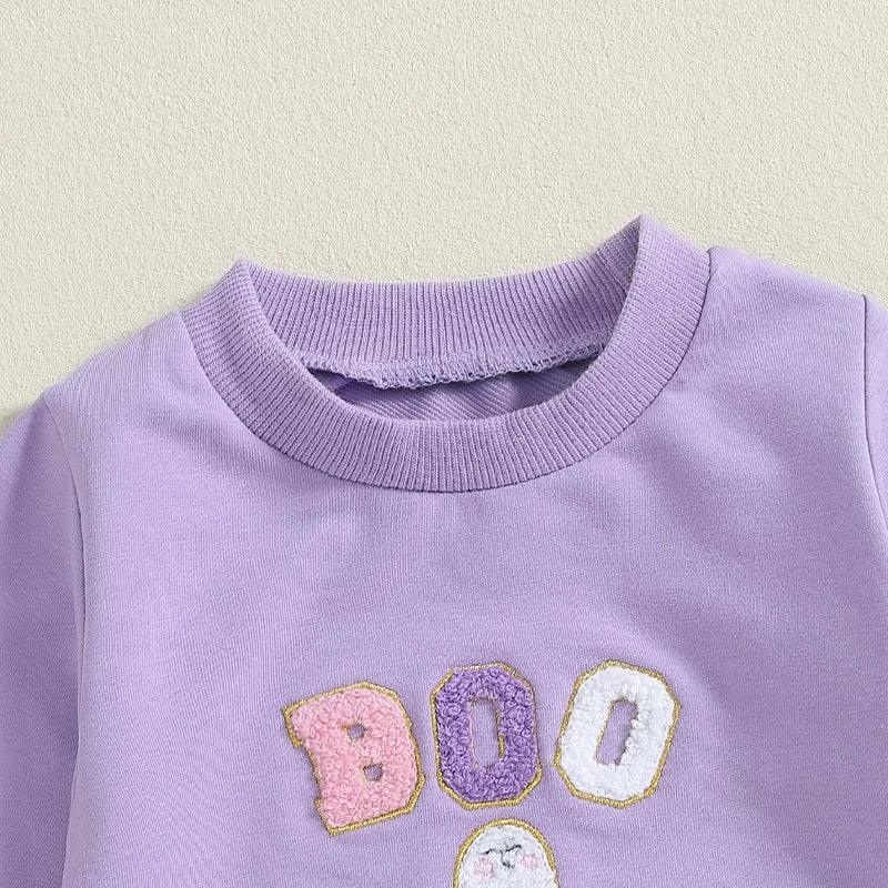 boo + witches tulle kids outfit - basil boutique