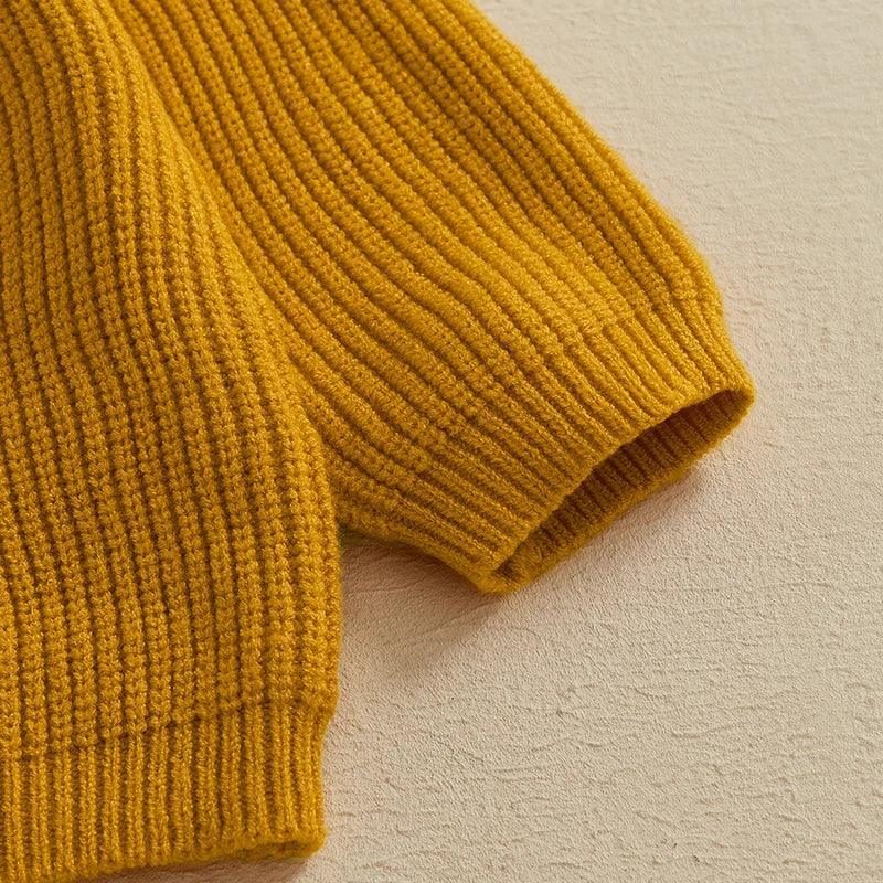 irish varsity knit kids crew sweater
