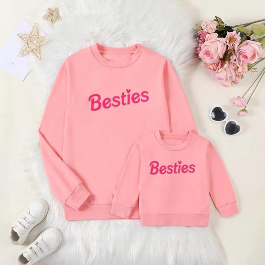 besties matching crew sweatshirts - basil boutique