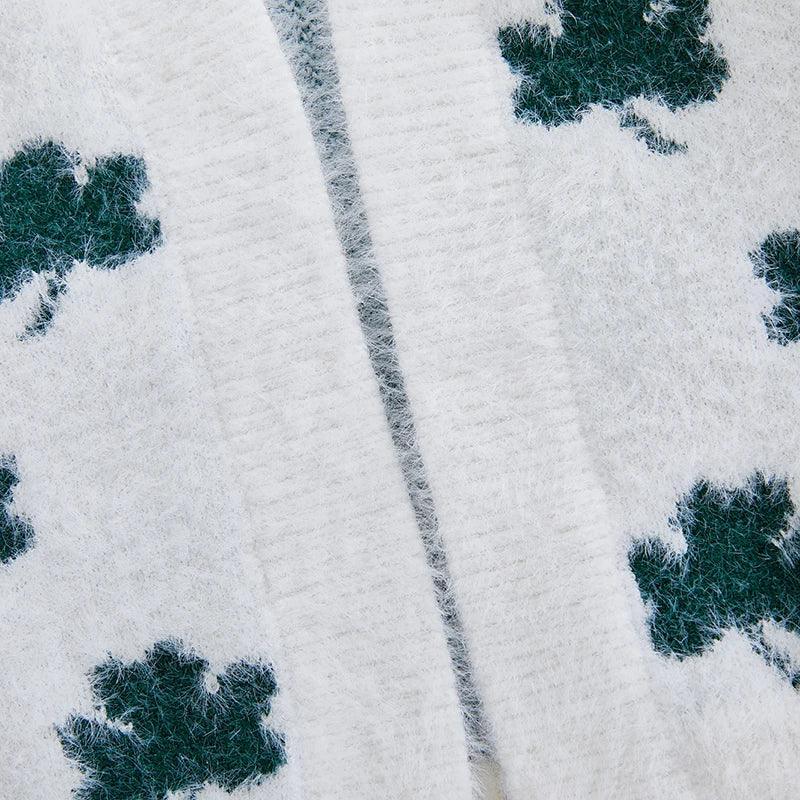 lucky shamrock kids cardigan