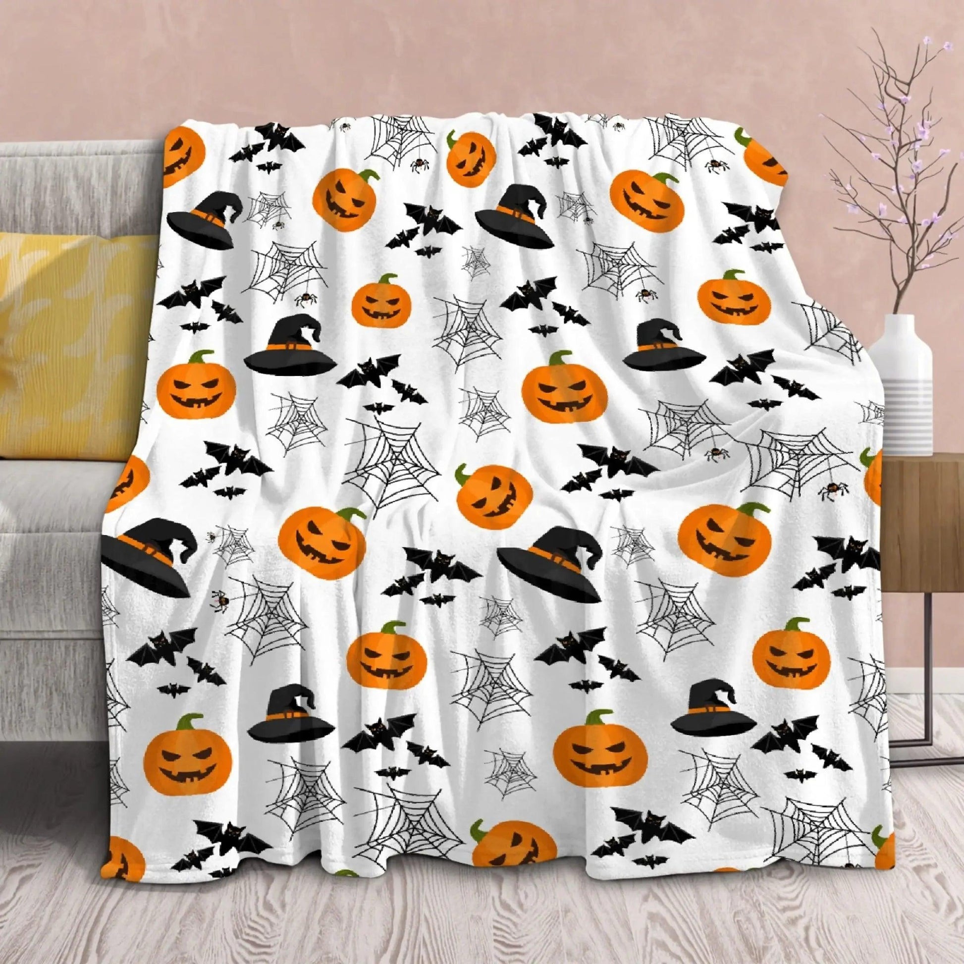 halloween throw blankets - basil boutique