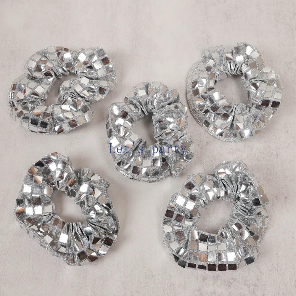 disco ball scrunchies - basil boutique
