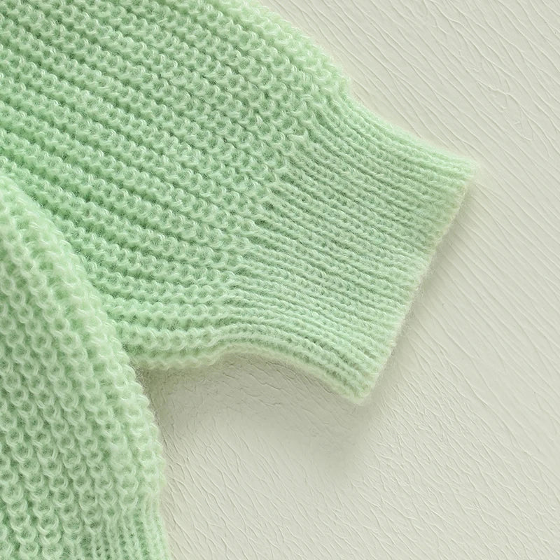 lucky charm knit kids crew sweater