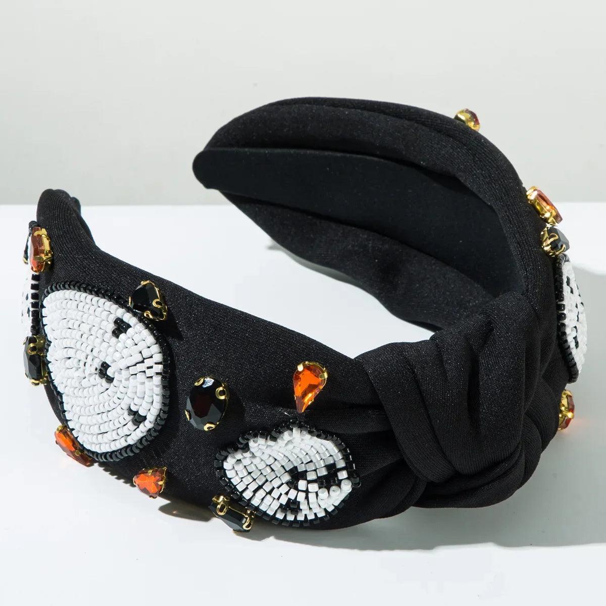 halloween spirit beaded headbands - basil boutique