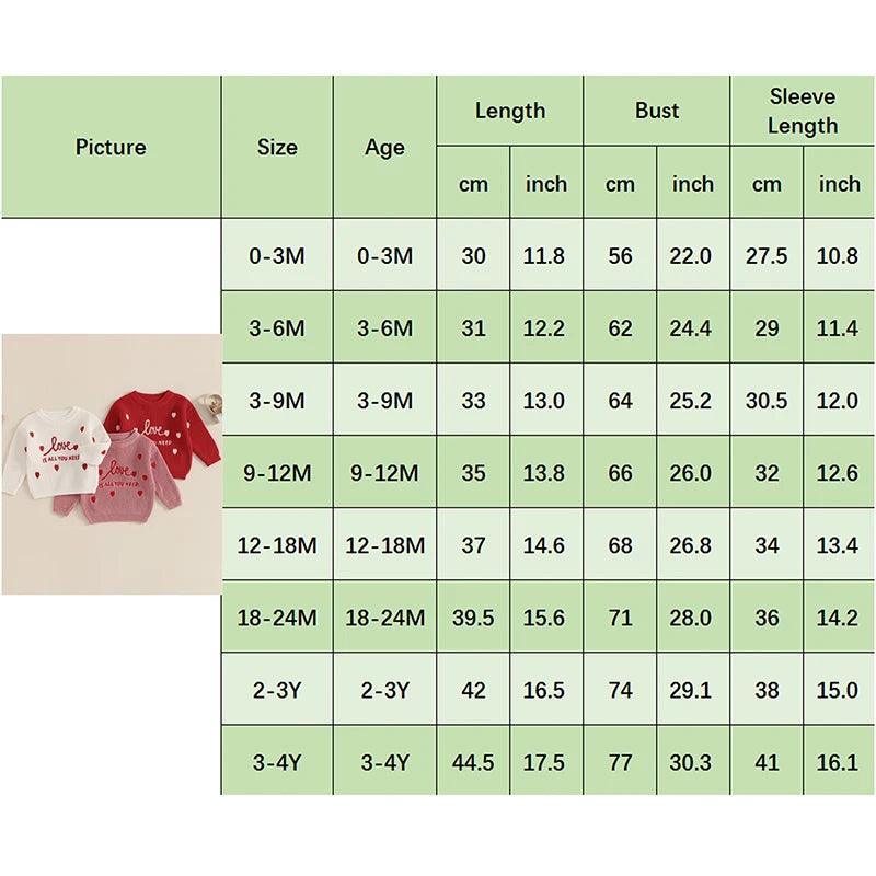 love is all you need kids knit crew sweater