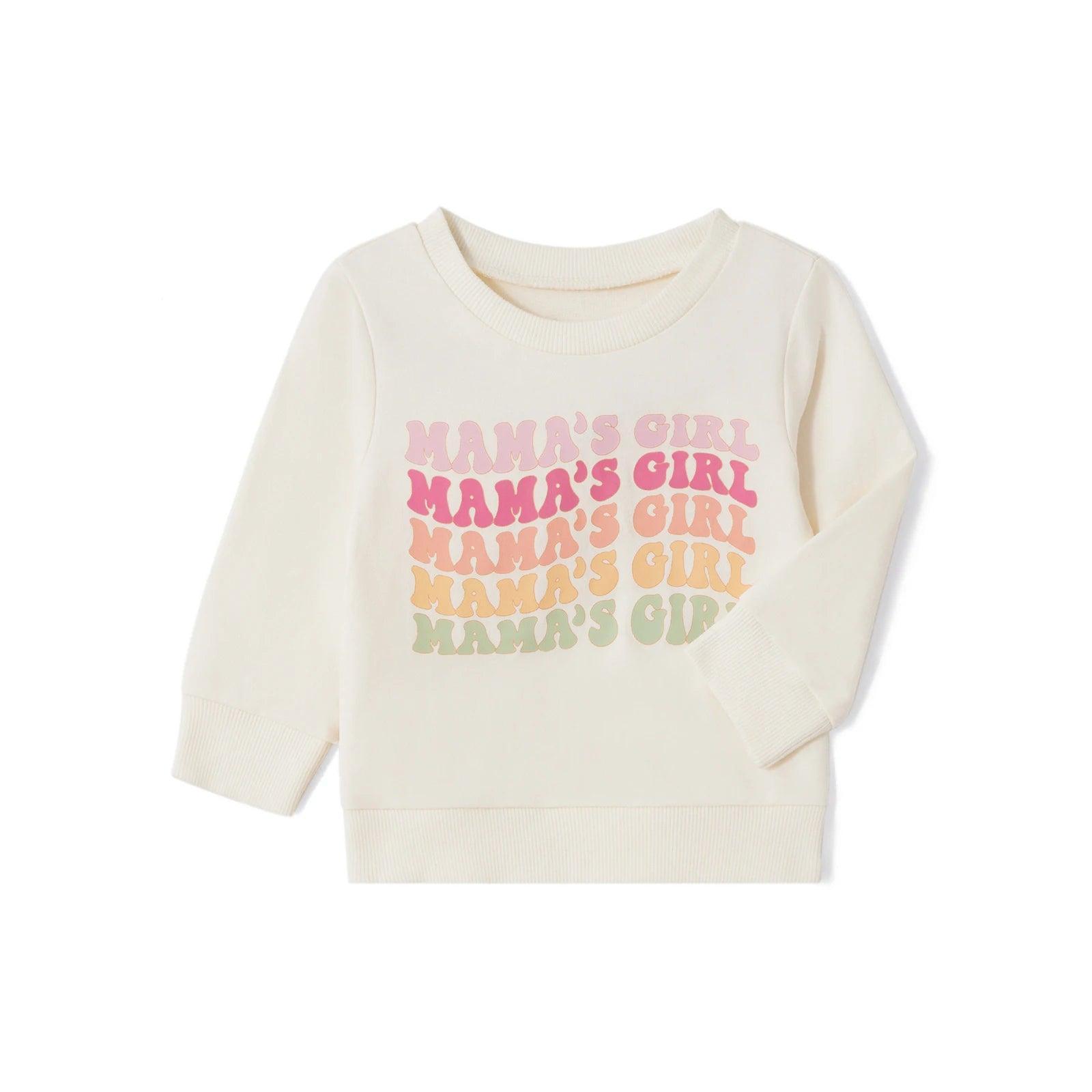 mama + mama's girl retro matching crew sweatshirts - basil boutique