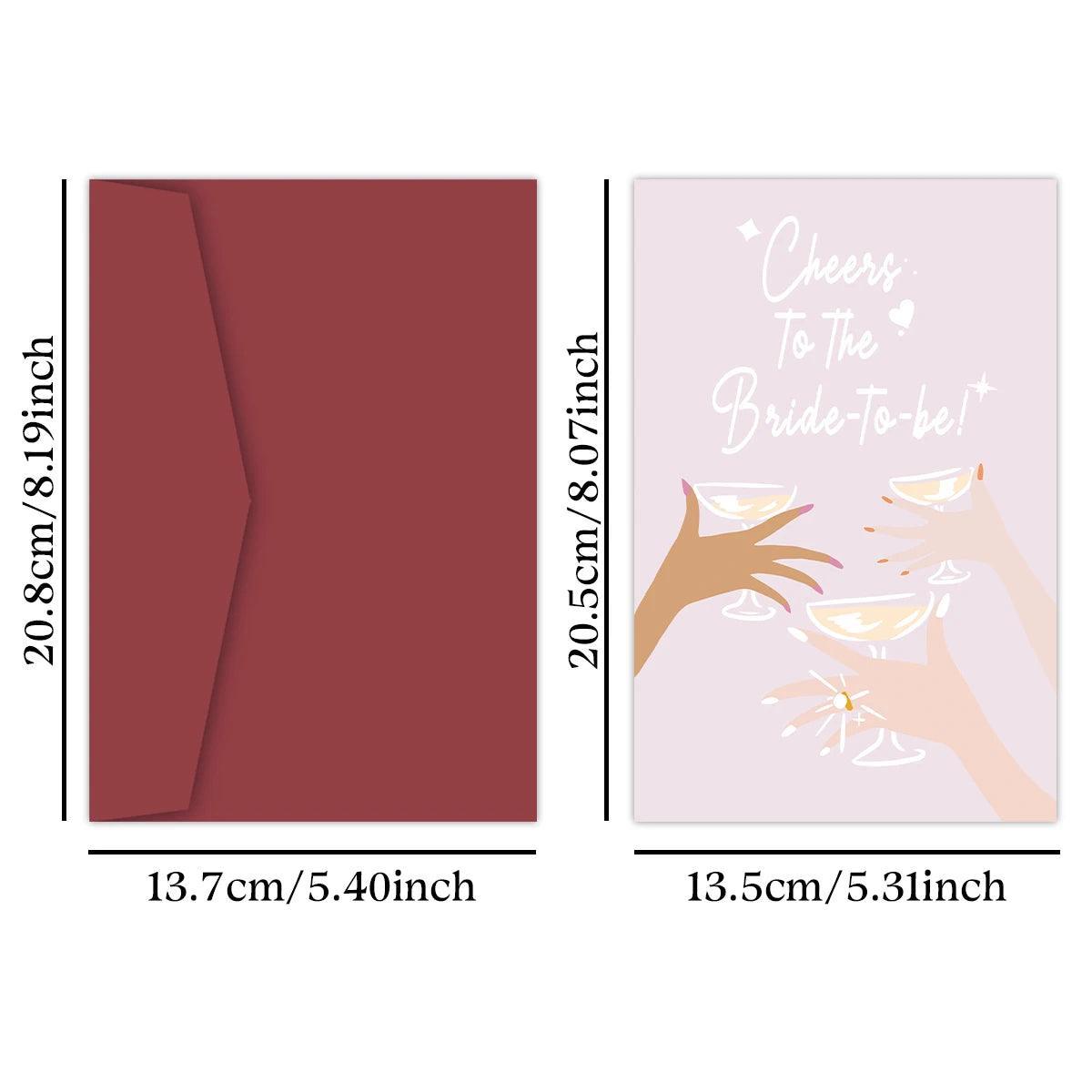 cheers to the bride-to-be card