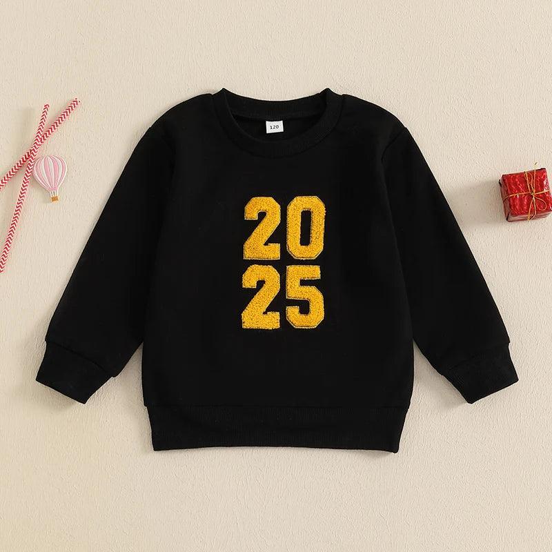 2025 new year kids crew sweatshirt