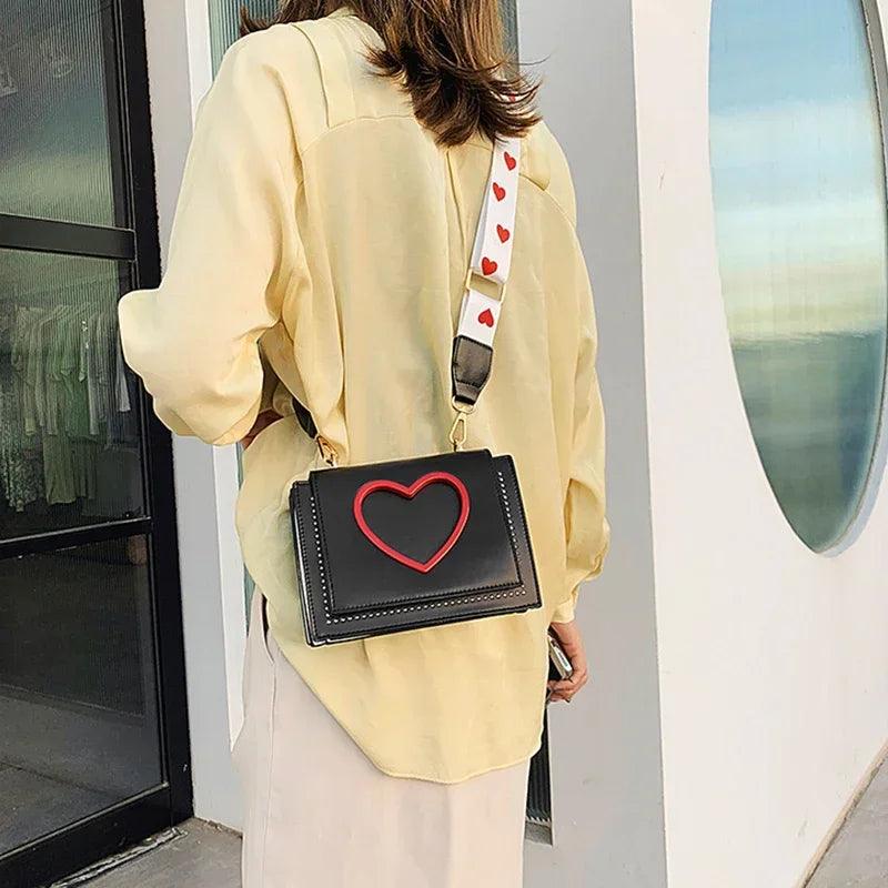 sweet heart crossbody bag