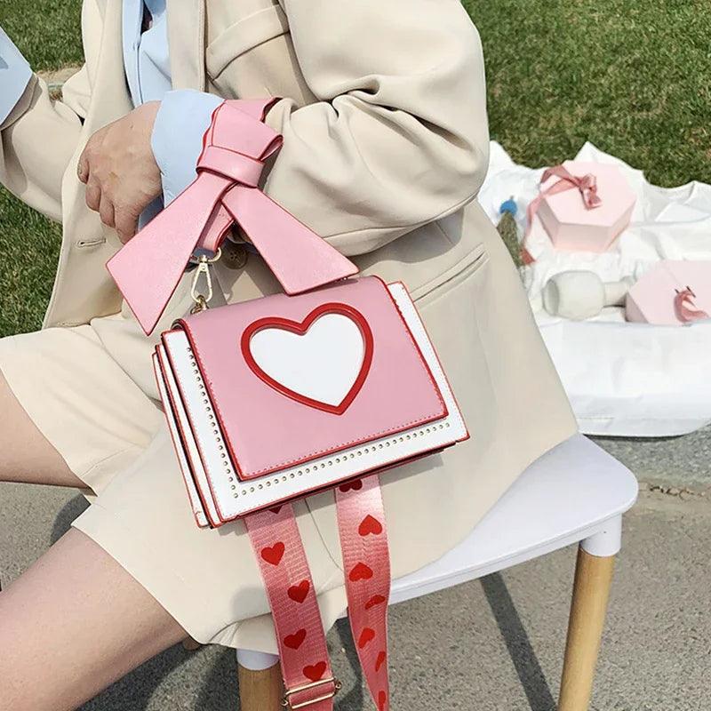 sweet heart crossbody bag