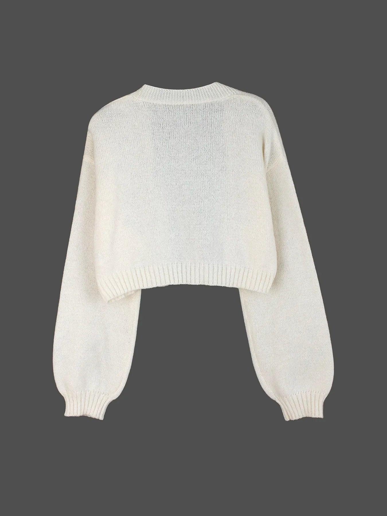 gingerbread cookie knit cardigan - basil boutique