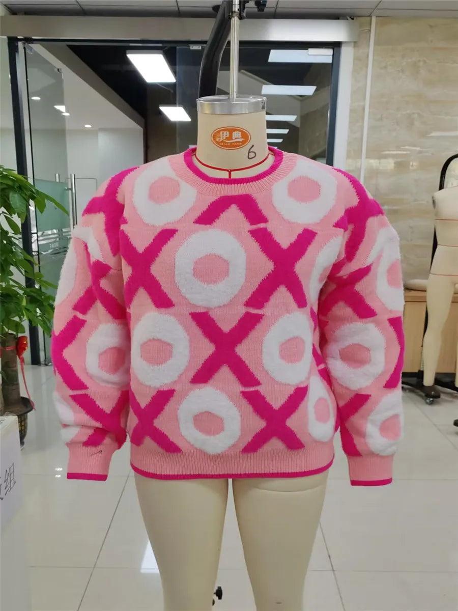 valentine's day knit crew sweaters