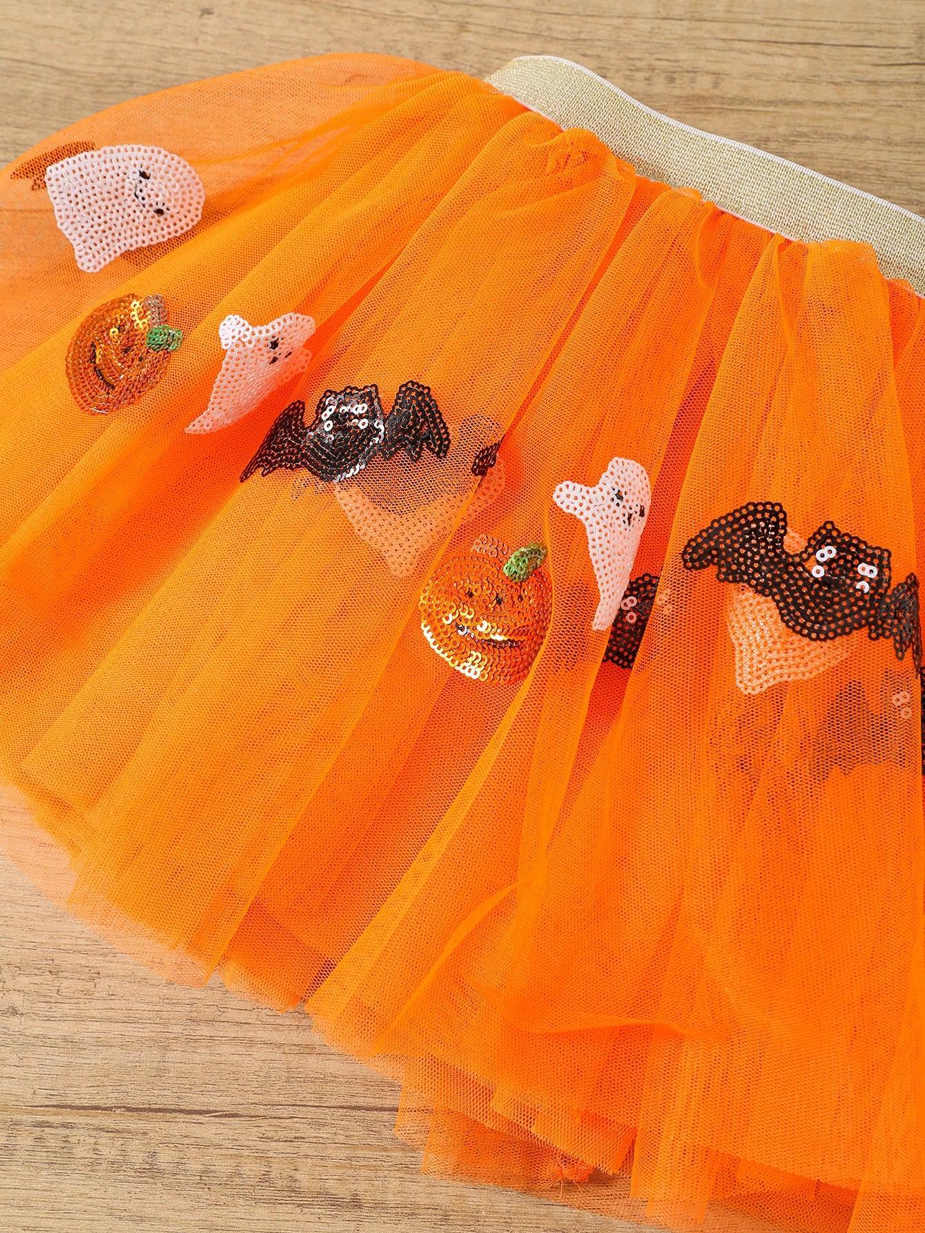 halloween kids tutu - basil boutique