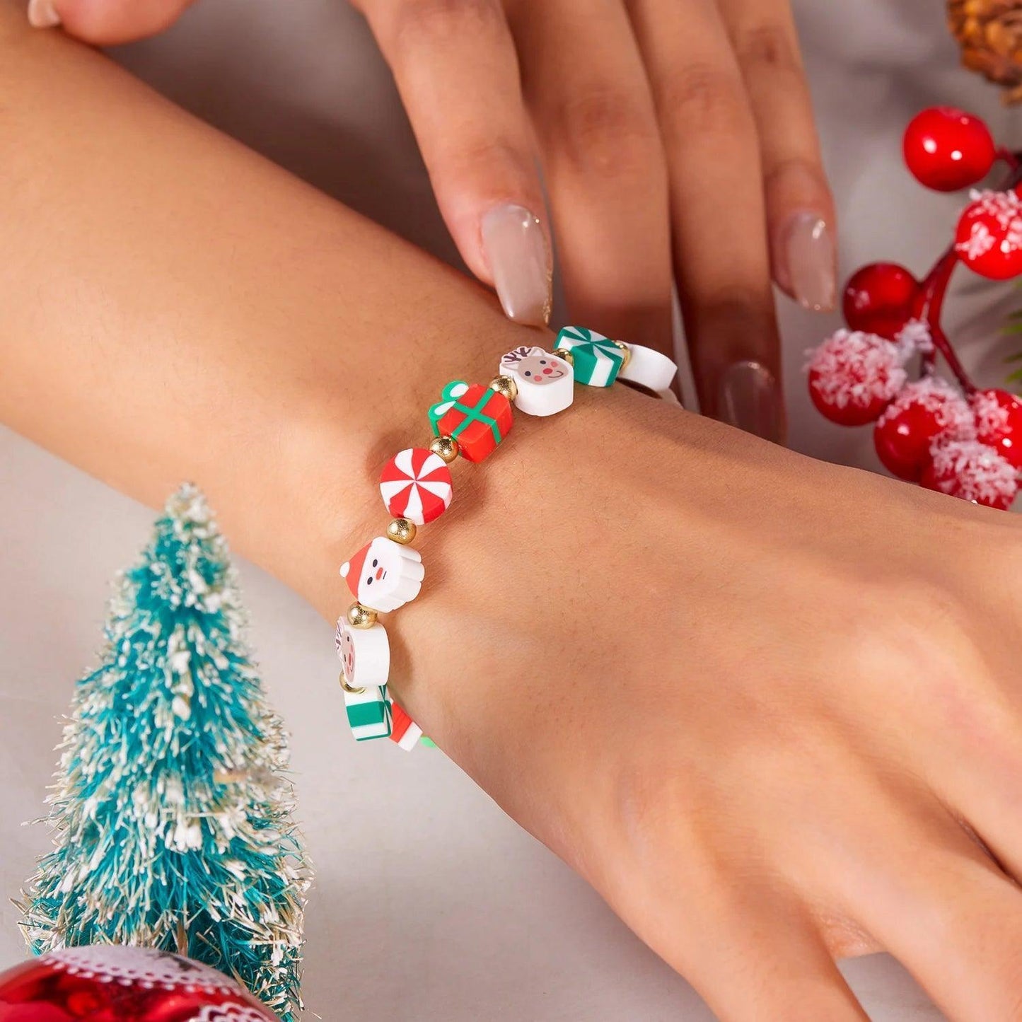 holiday cheer bracelets - basil boutique