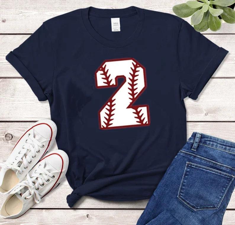 personalized baseball number t-shirt - basil boutique