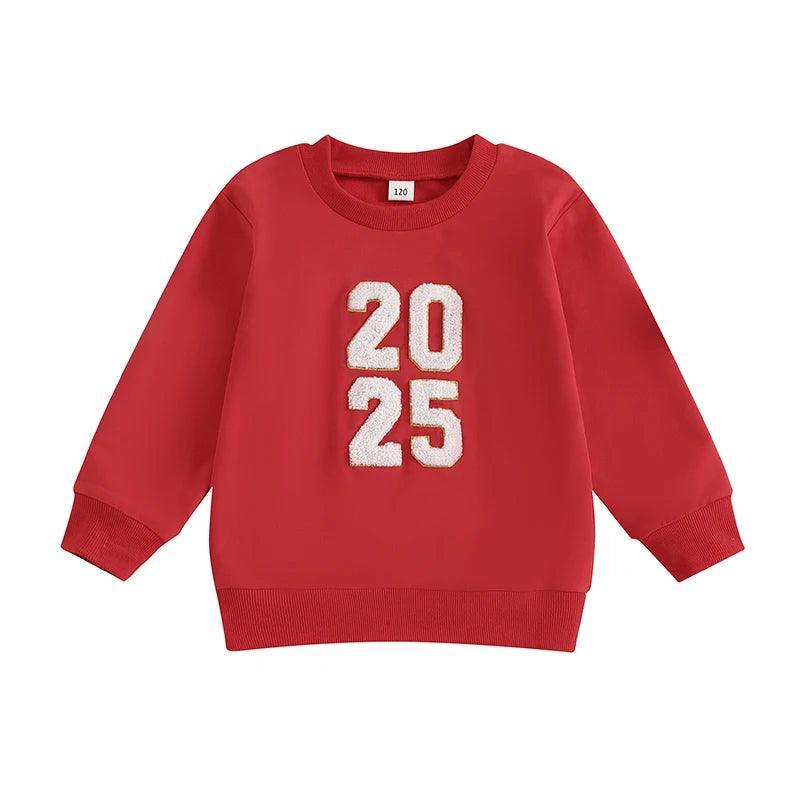 2025 new year kids crew sweatshirt