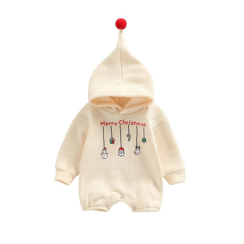 merry christmas ornaments onesie - basil boutique