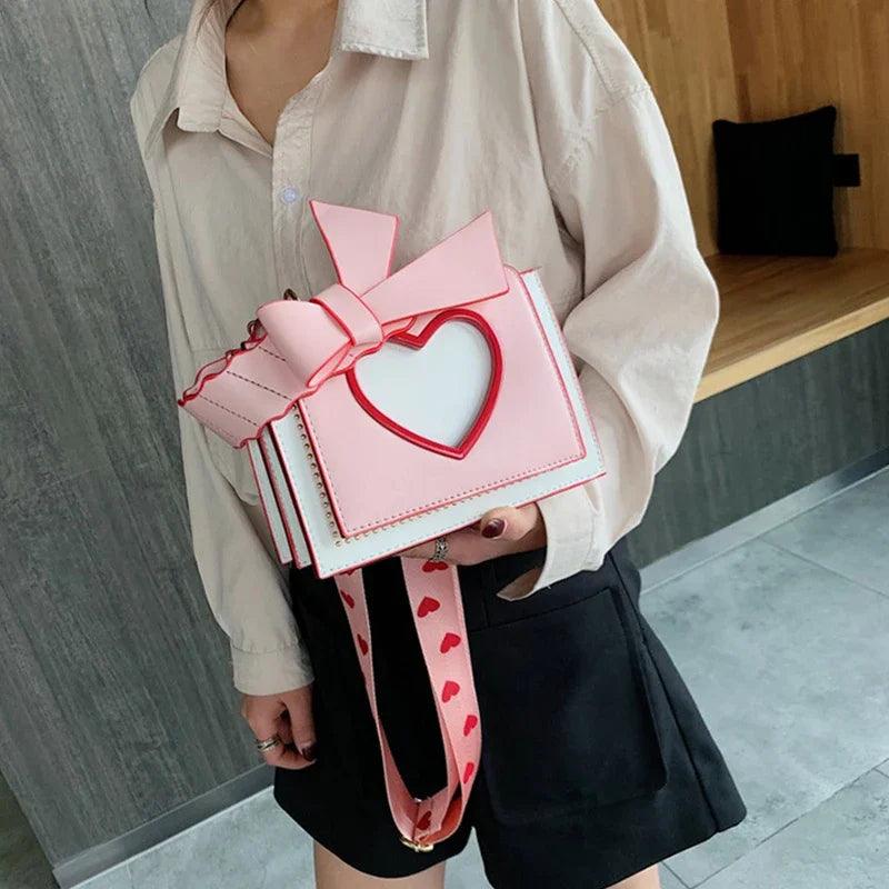 sweet heart crossbody bag