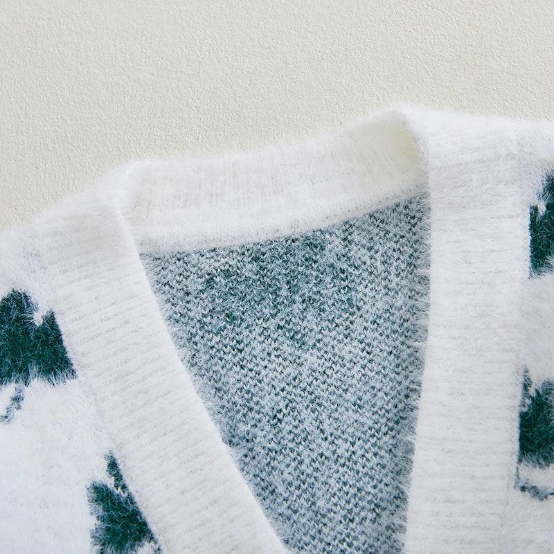 lucky shamrock kids cardigan
