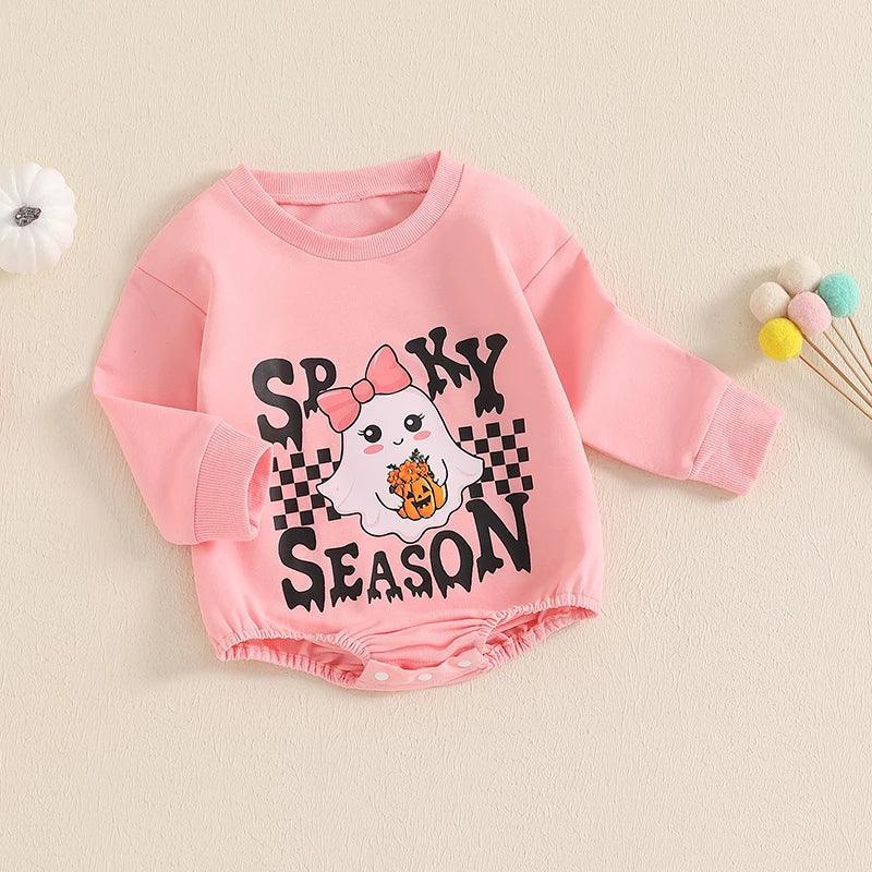 spooky season ghost onesie - basil boutique
