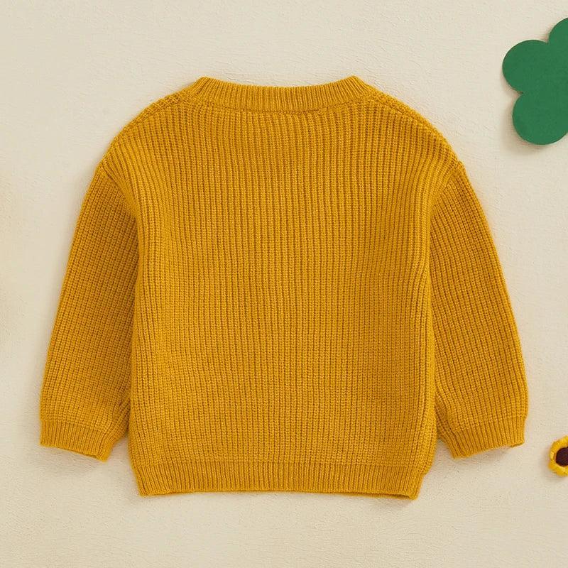 irish varsity knit kids crew sweater